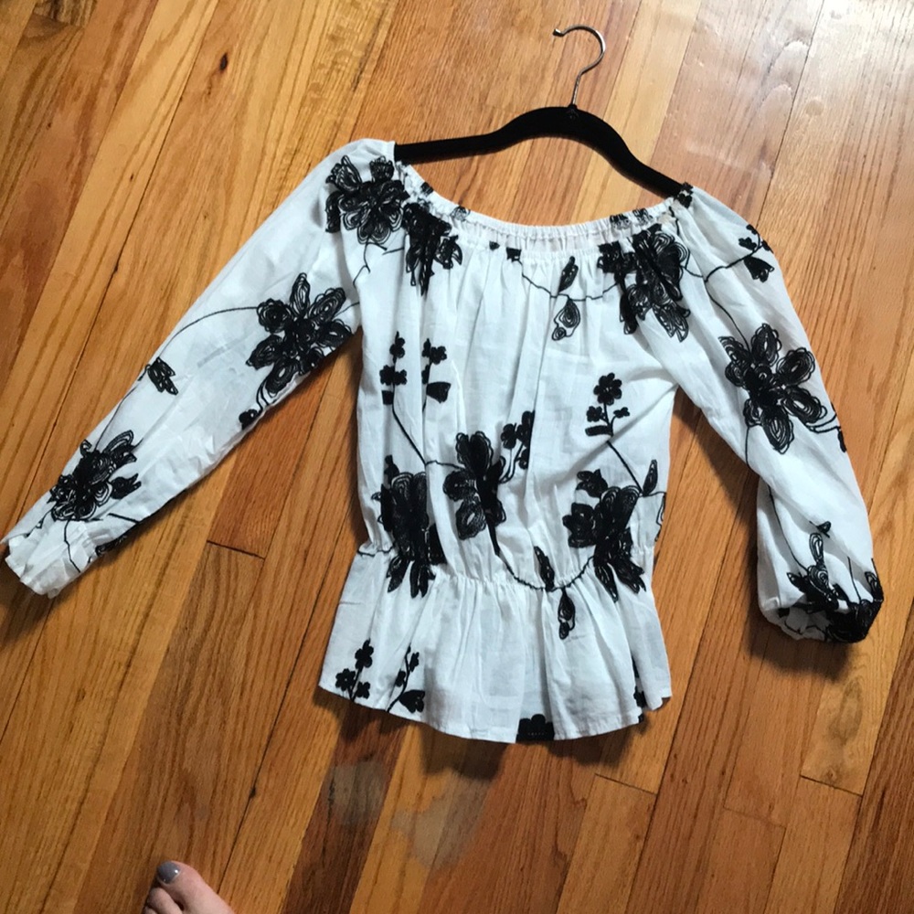 Off the shoulder floral top